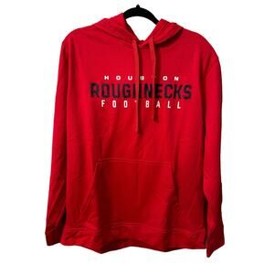 New! Houston Roughnecks Pullover Hoodie Sweatshirt - Size Large